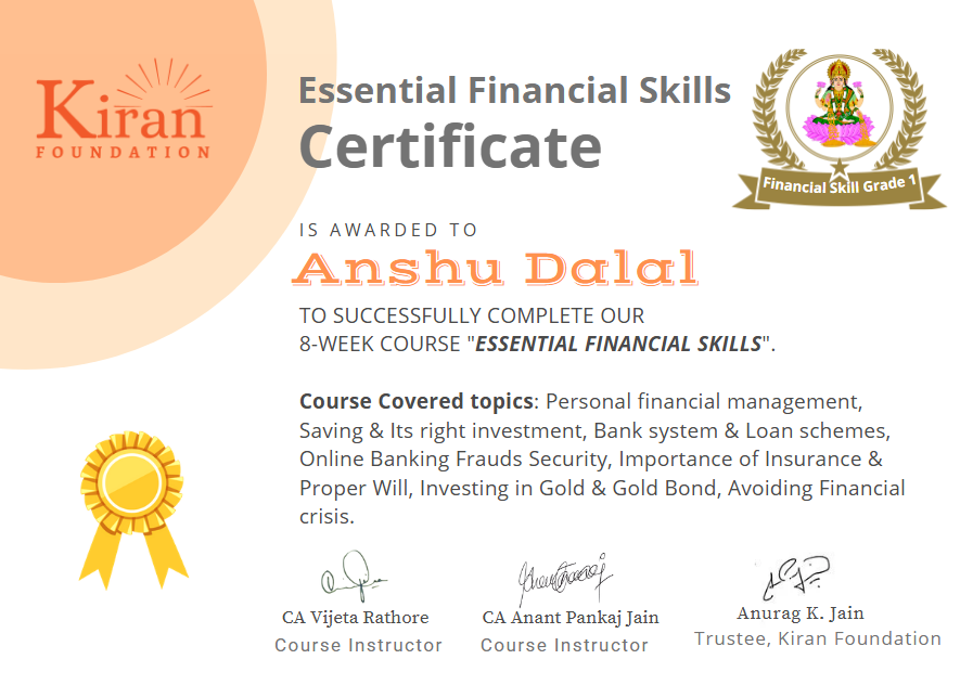 Essential Financial Skills - Anshu
